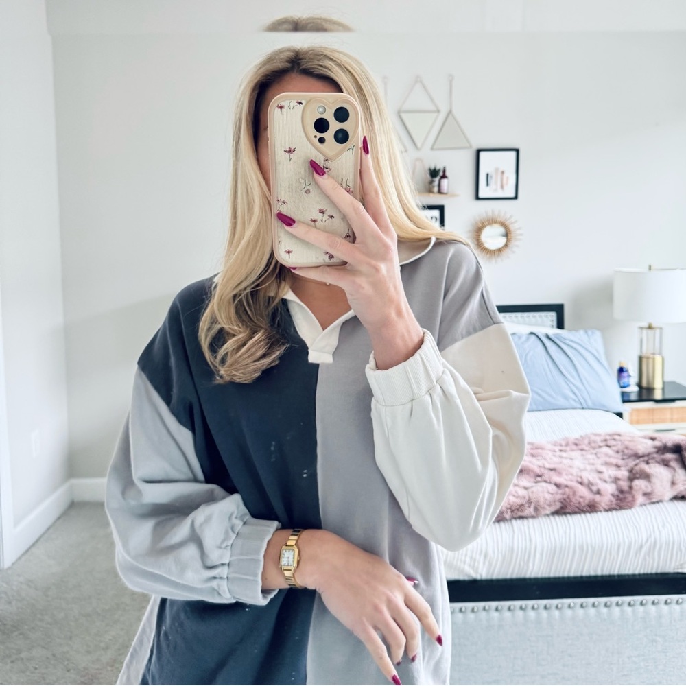 Asos Collared Crew Neck
